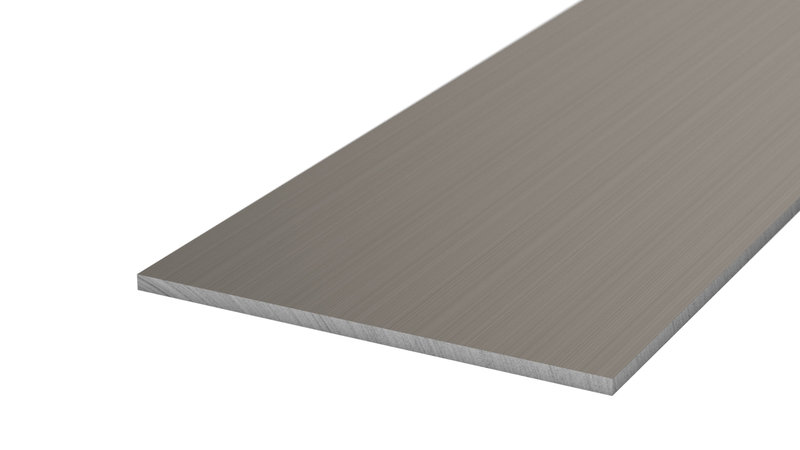 Prinz profilé plat 60 x 2 mm - N° 109 - Acier inoxydable brossé - 100 cm