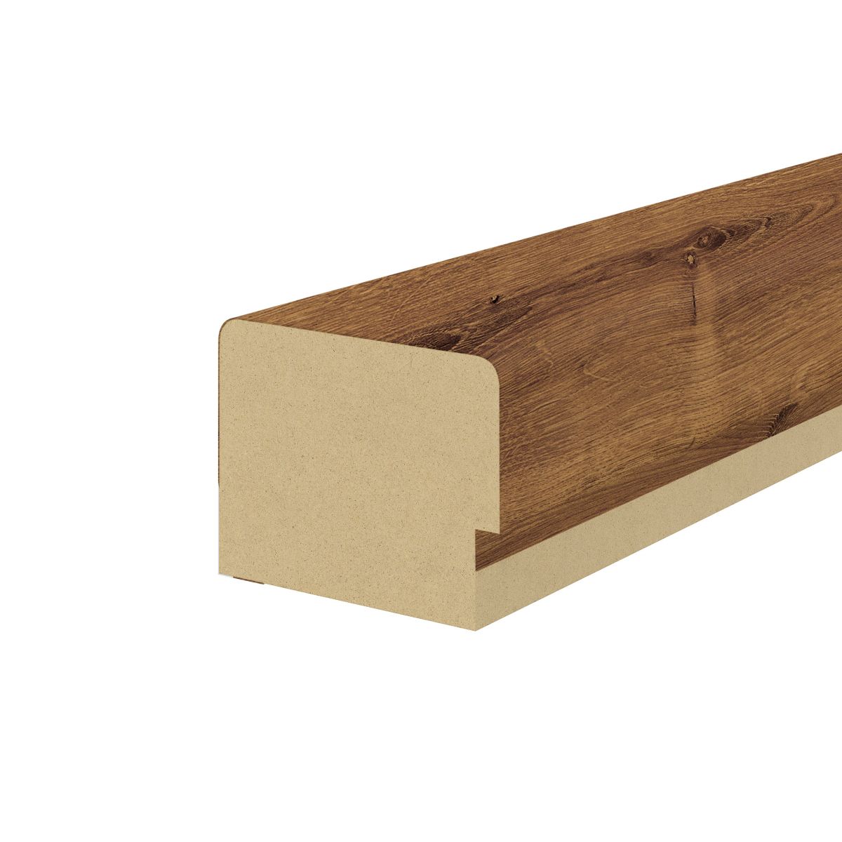 Abschlussleiste für Akustikpaneele 400 x 2600 mm -  Eiche rustikal