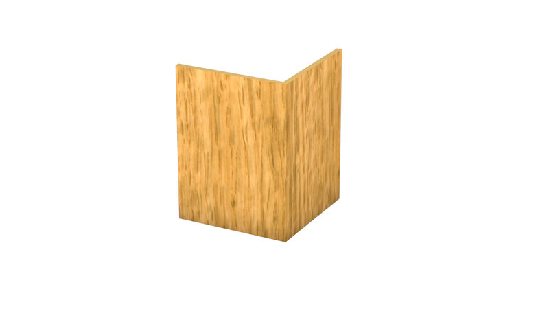 Prinz PVC-cornière de protection d’angle 30 x 30 mm - N° 804 - Chêne - 250 cm