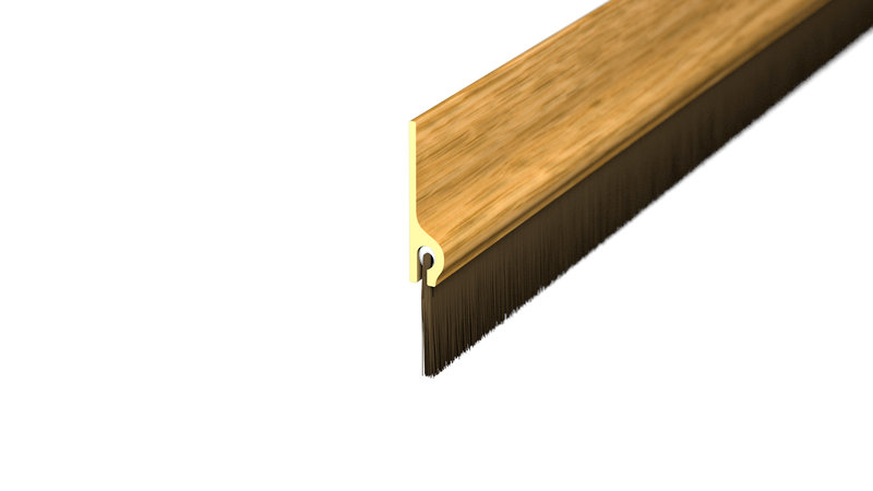 Prinz burlete bajo puerta 5 x 30 mm - N.º 806 - Roble claro - 100 cm