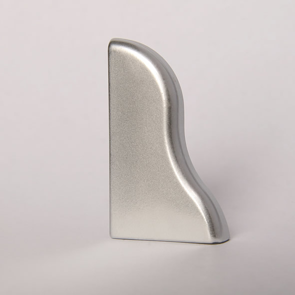 Embout gauche argent mat