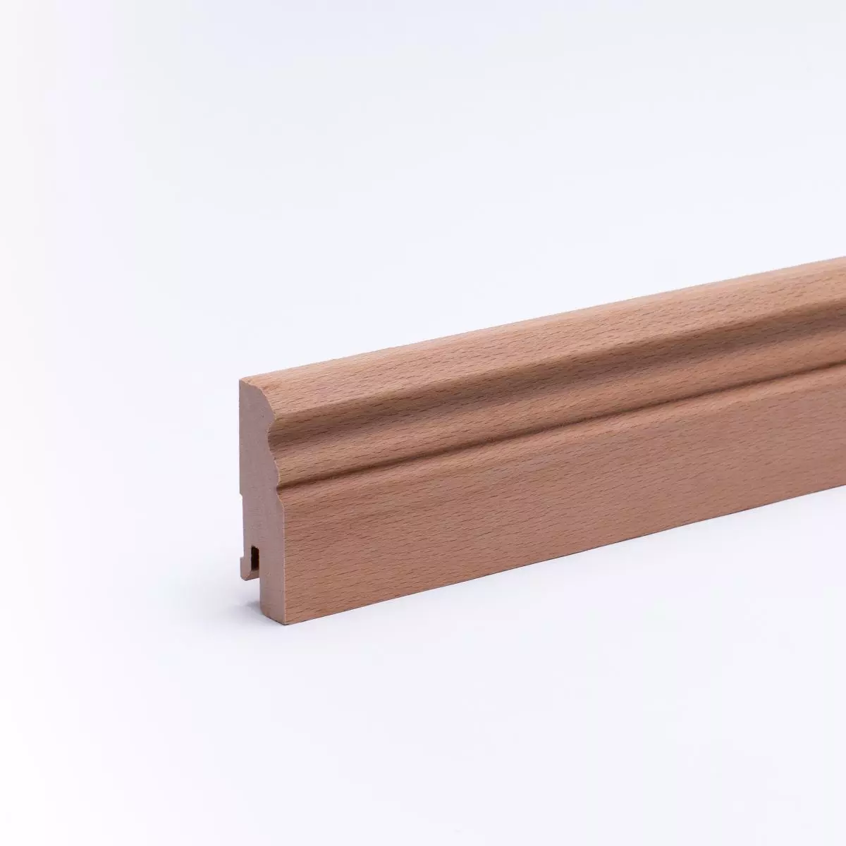 Sockelleiste Berliner Profil 60mm - Buche geölt