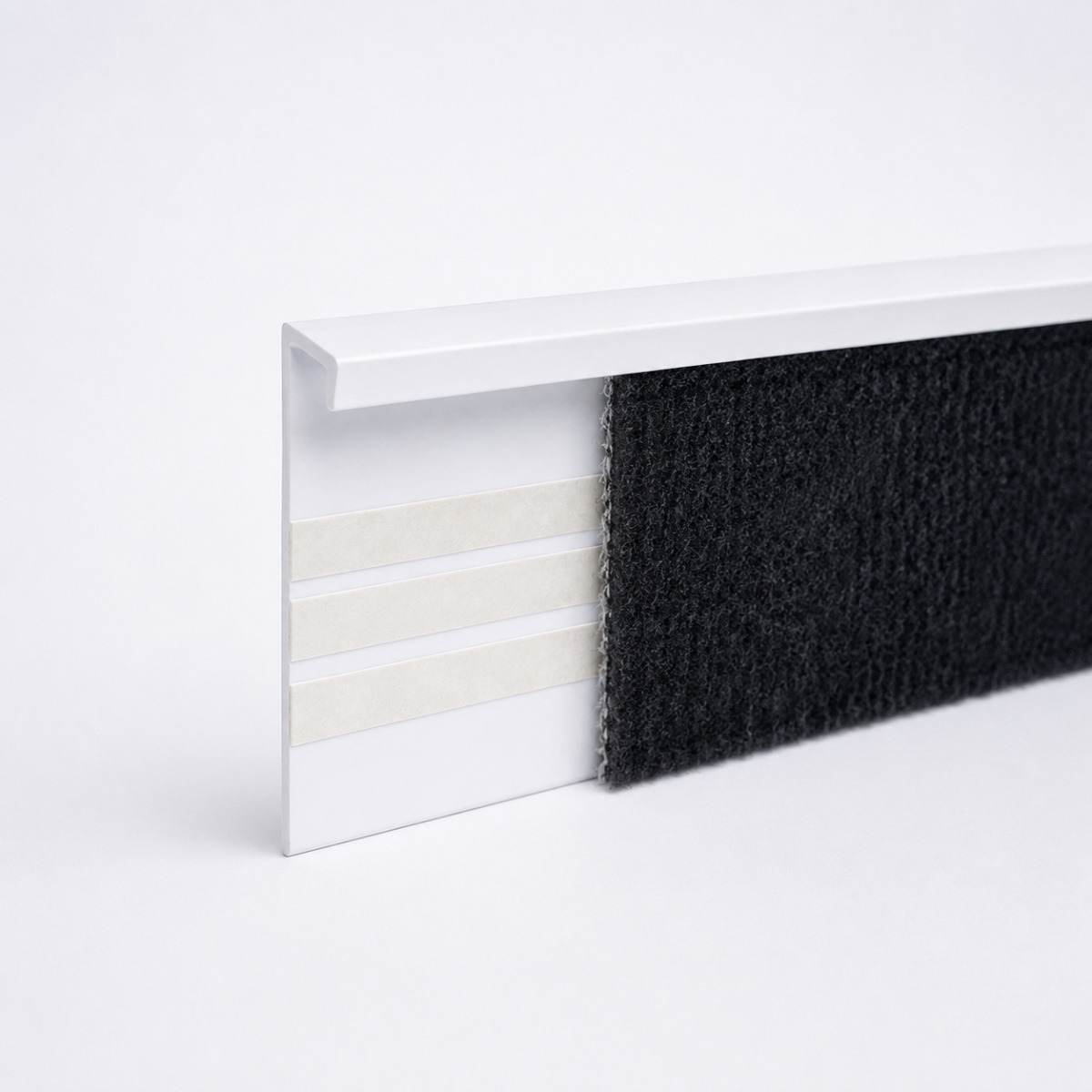 Listones Flex para para moqueta y pavimentos de PVC blanco