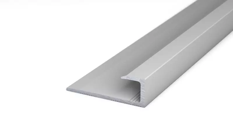 Alu-Abschlussprofil Nr. 147, 27 x 9,4 mm - Silber 270 cm