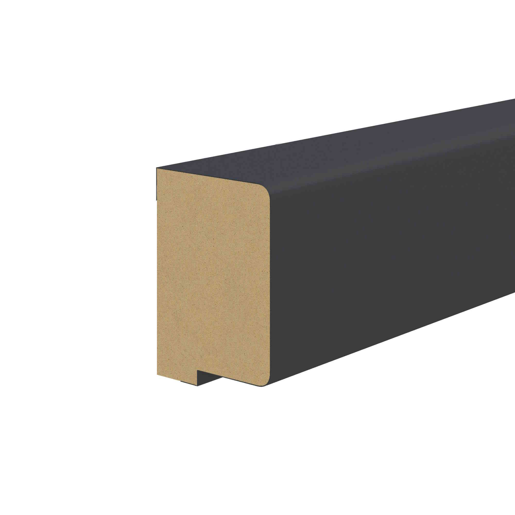 Abschlussleiste für Akustikpaneele 400 x 2600 mm - Grau/Anthrazit