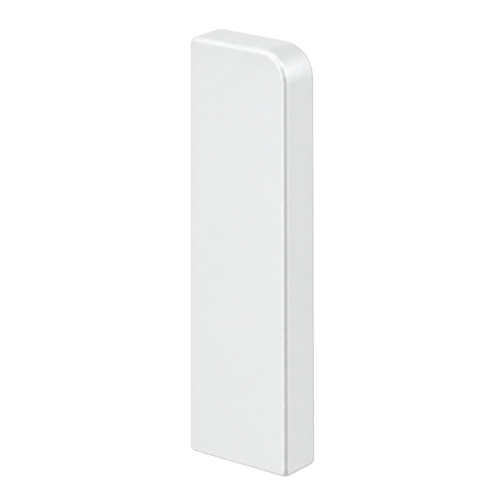 Embout gauche pour plinthe Pure-Flex 80 mm, blanc