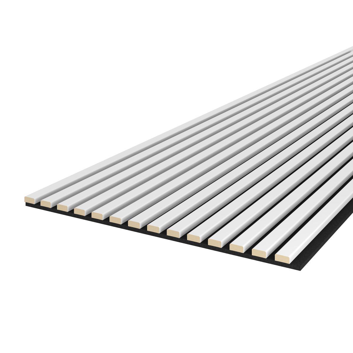 Panneau acoustique Acoustic+ Blanc 2400 x 600 mm - feutre acoustique noir