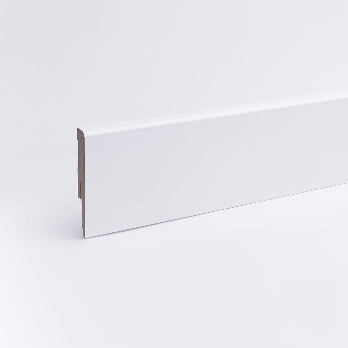 Plinths avec profil classique en MDF 80 mm blanc brillant