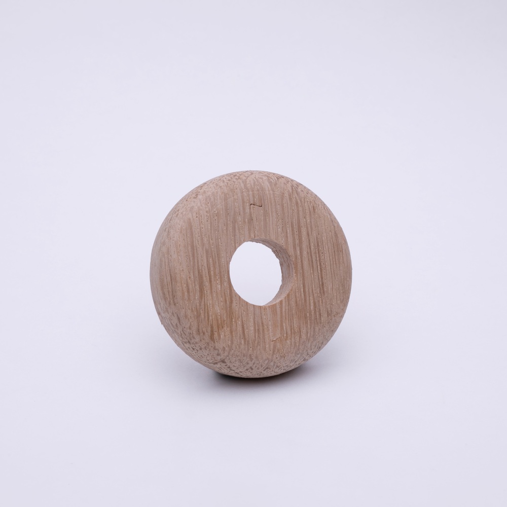 Rosette pour radiateurs en bois véritable sur des tubes d'un diamètre de 18 mm chêne