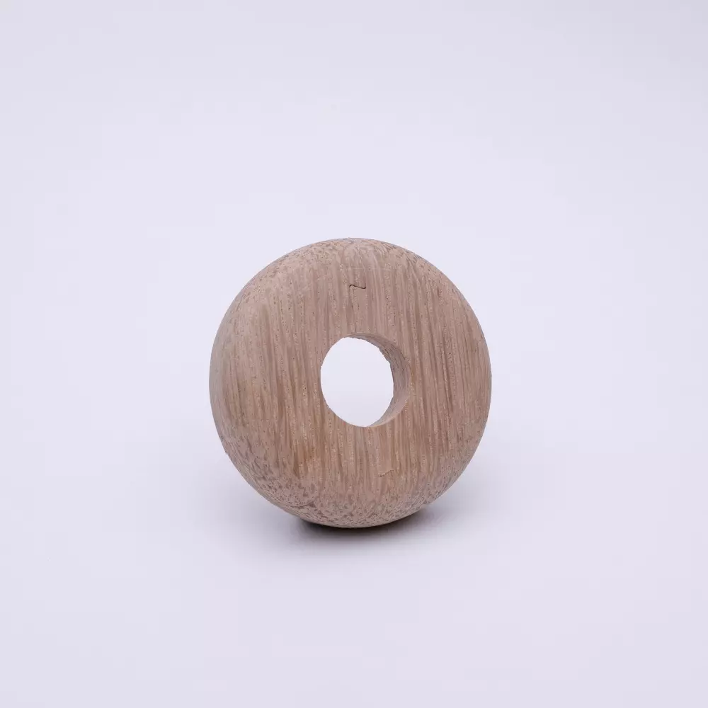 Echtholz-Heizkörperrosette Eiche roh 15 mm