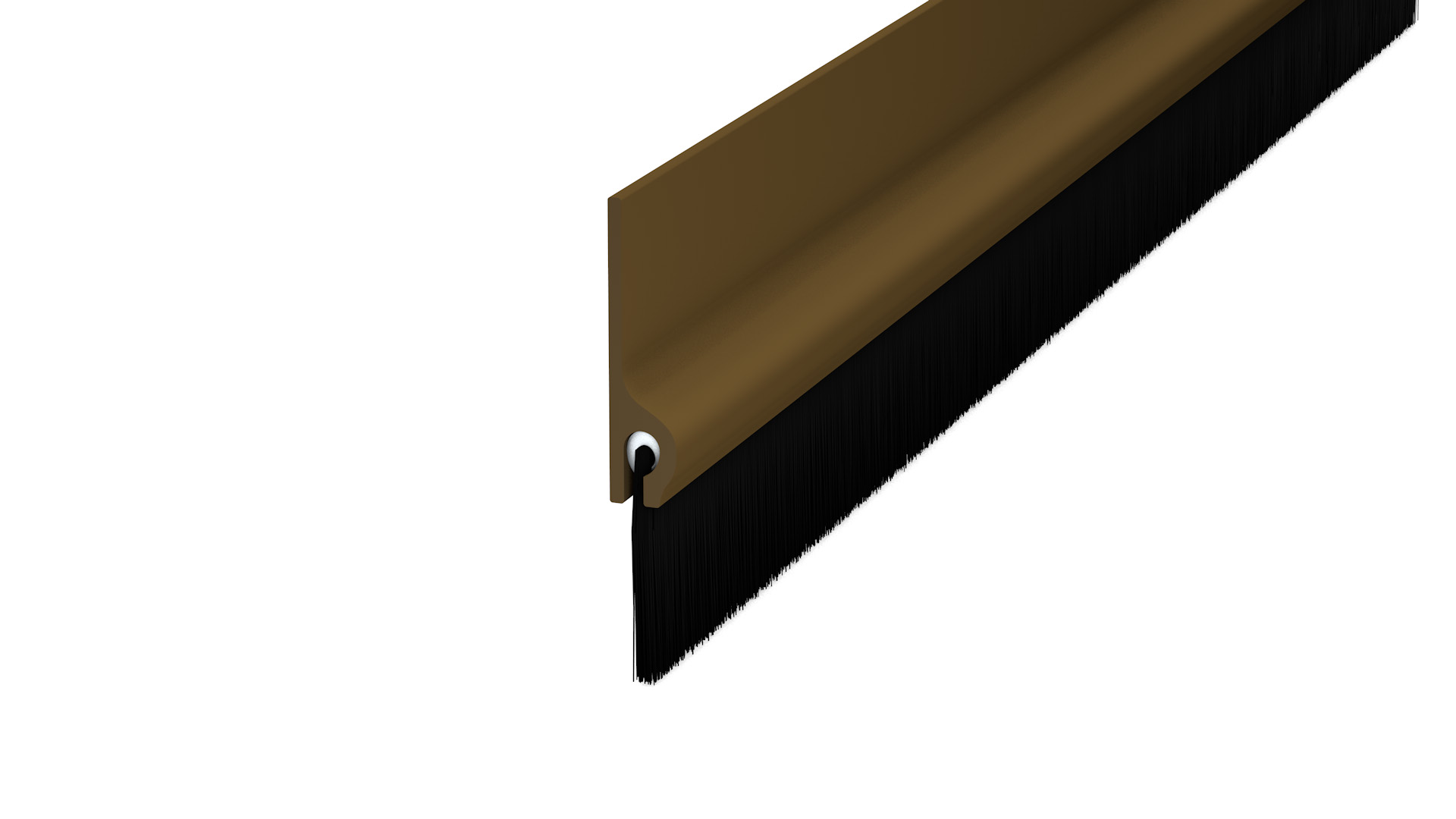 Bas de porte adhésif Brun