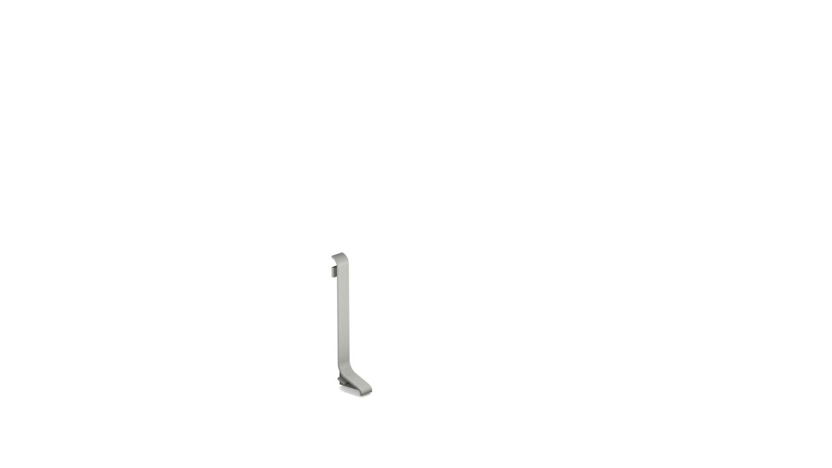 Prinz alu-embout droite pour plinthe n° 371 - Titan