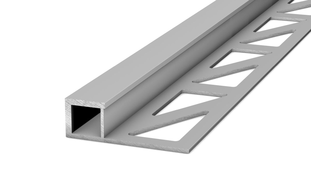 Prinz profilé carré 8 mm - N° 747 - Argent mat - 250 cm