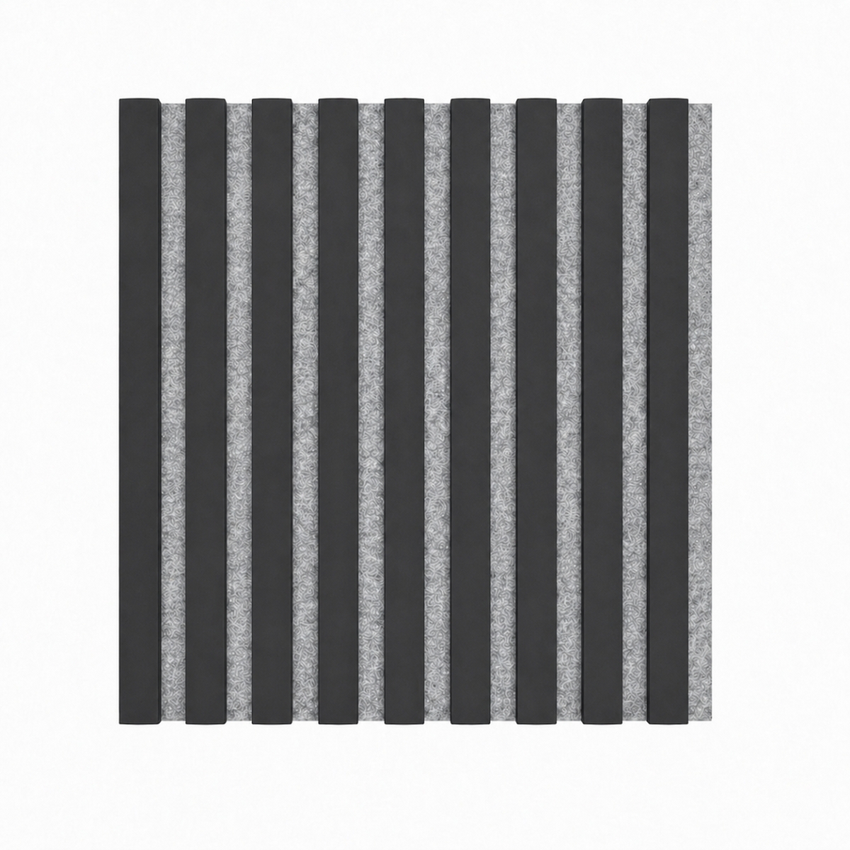 Panel acústico Acoustic+ Negro 400 x 400 mm - Fieltro acústico gris