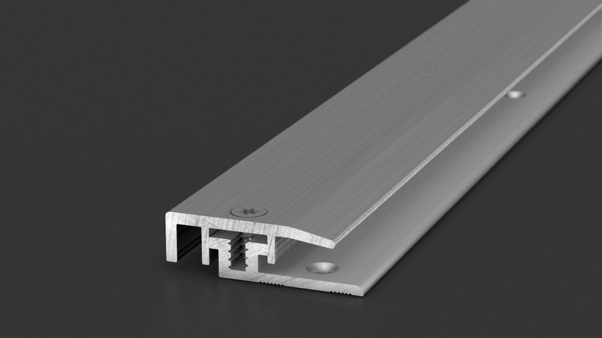 Prinz LPS design profilé de finition 23 mm - N° 328 - Acier inoxydable brossé - 90 cm