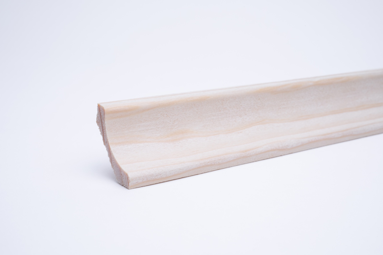 Plinthe de gorge creuse en Véritable bois pin naturel