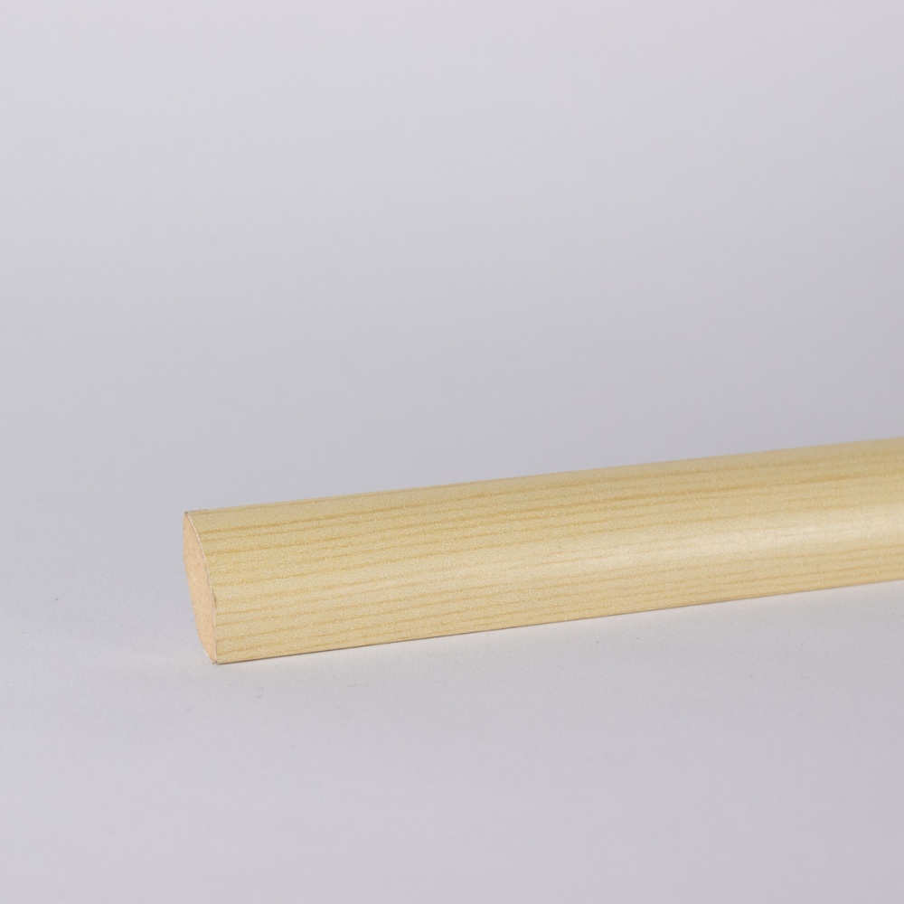 Plinthe de quart de rond en noyau MDF optique bois pin