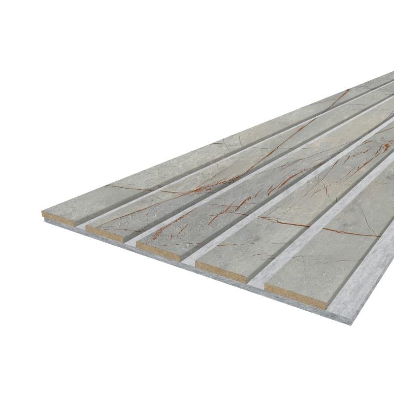 Pannello acustico LX 2600 x 400 mm - Feltro acustico grigio - Golden Stone