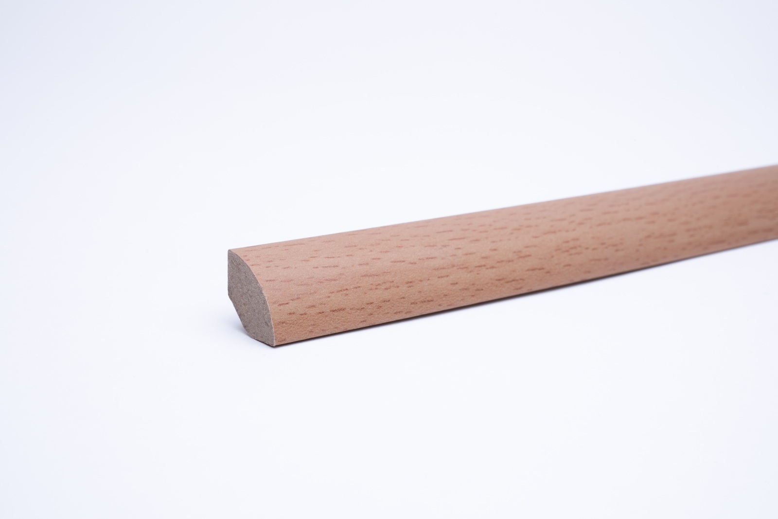 Plinthe de quart de rond MDF Hêtre 12 x 12 x 2600 mm