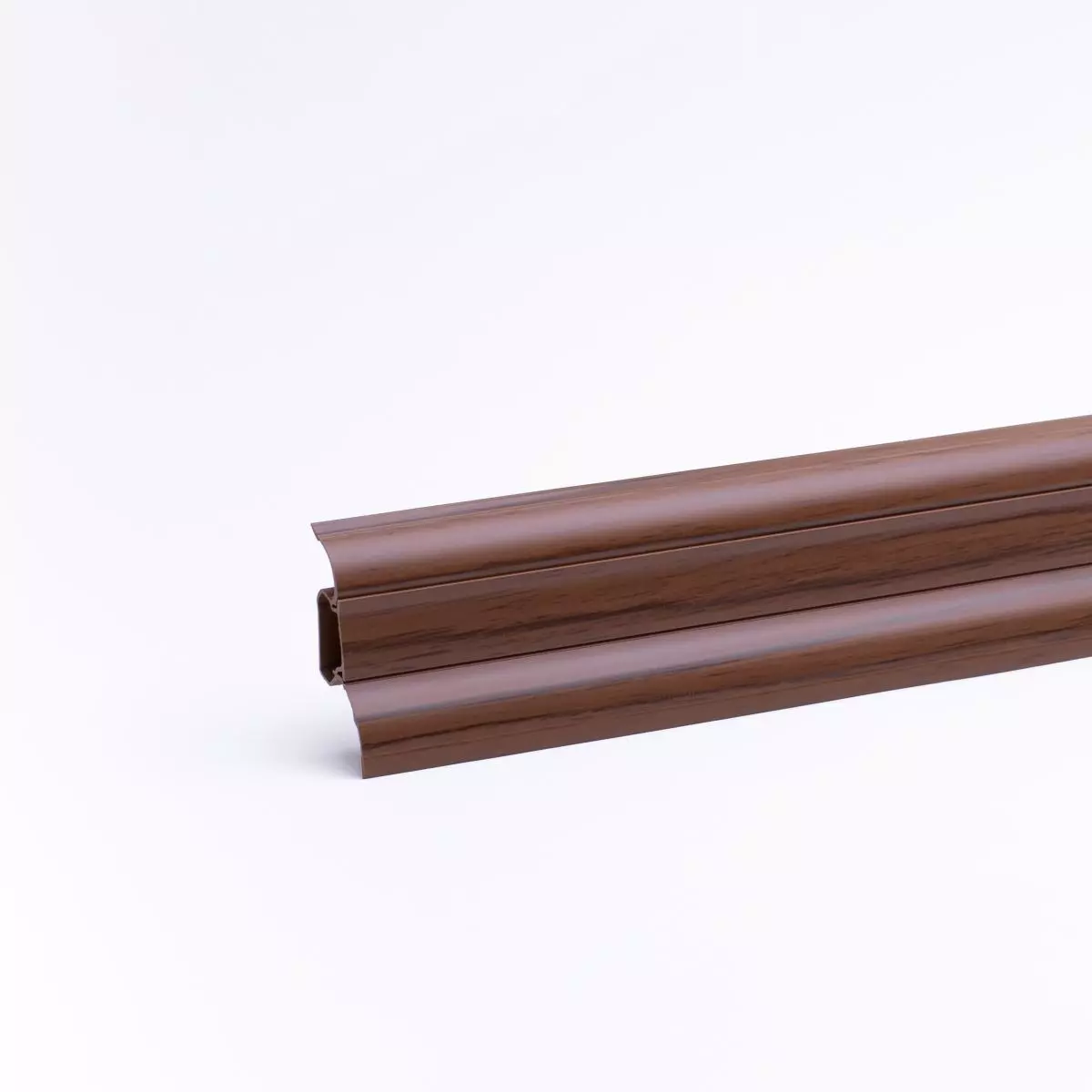 Klemmsockelleiste Duo-Flex 54mm Nussbaum