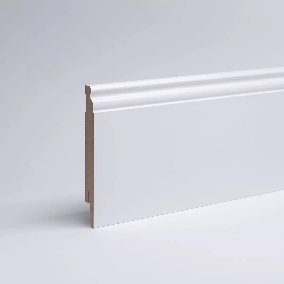 Sockelleiste Berliner Profil 150 mm MDF - Weiß lackierfähig