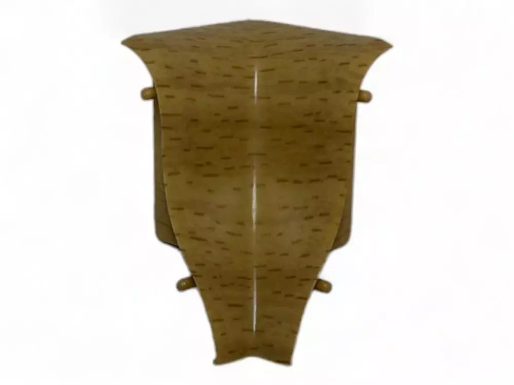 Innenecke für Kunststoff Sockelleiste 21 x 48 x 2.500 Buche