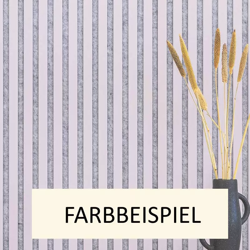 Muster LX - Rose - Akustikfilz Grau