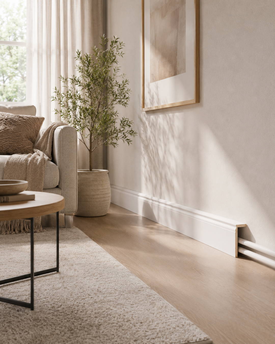 Copertura tubi del riscaldamento profilo berlinese 120 mm – Bianco