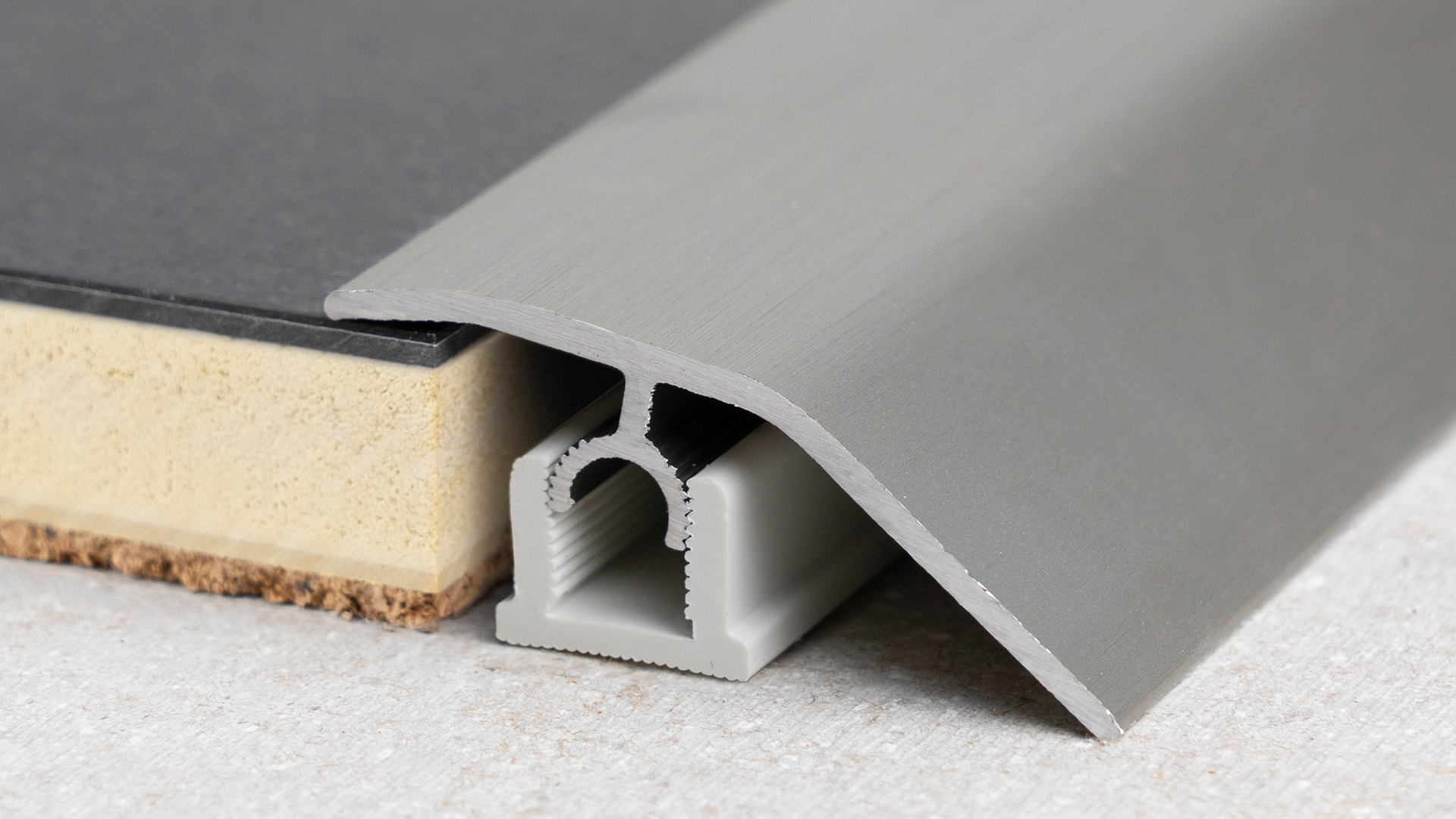 Prinz PROFI-TEC CORE profilé de compensation 44 mm - N° 336 - Acier inoxydable mat - 200 cm