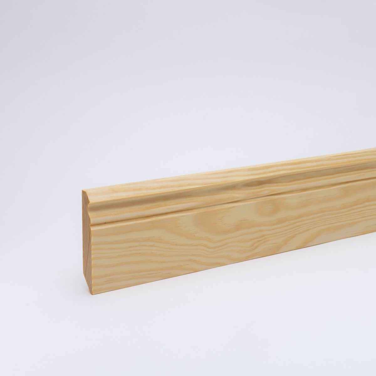 Plinthe en bois massif profil Berlin 90mm - pin huilé