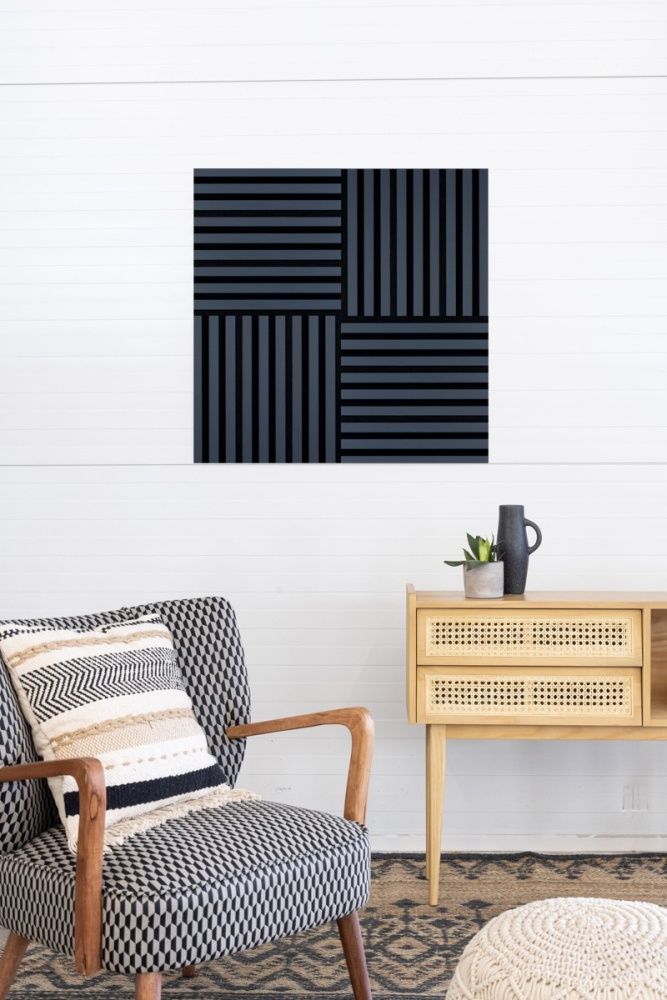 Acoustic+ Akustikpaneel Indigo 400 x 400 mm - Akustikfilz Schwarz