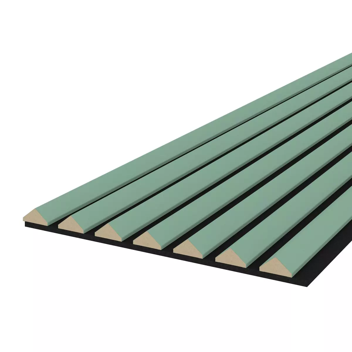 Akustikpaneel K2 - Filzfarbe Schwarz 2600x400mm - verschiedene Farben