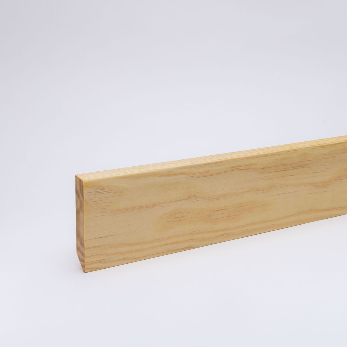 Plinthe bois massif biseauté 90mm - pin huilé