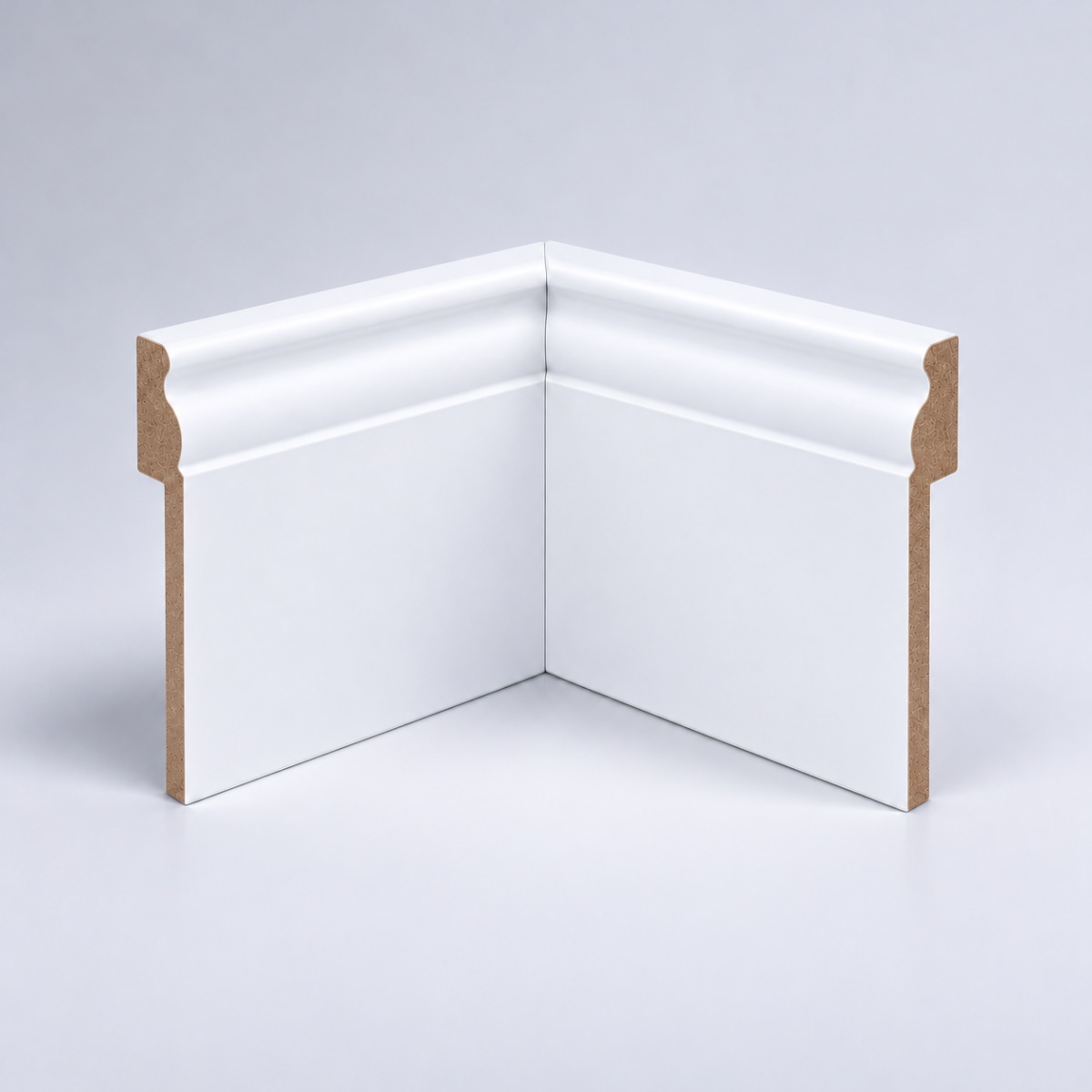 Angolo interno per copribattiscopa profilo berlinese 120 mm bianco
