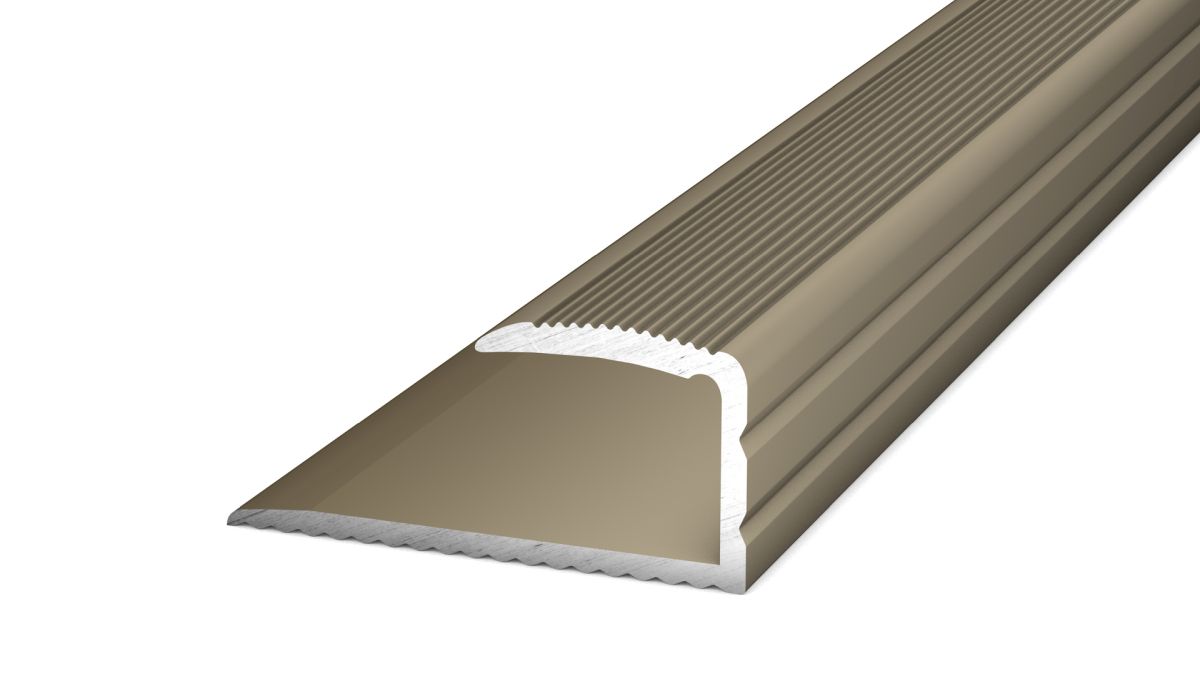 Prinz einfassprofil 24 x 12 mm - N. 250 - Acciaio inox opaco - 90 cm
