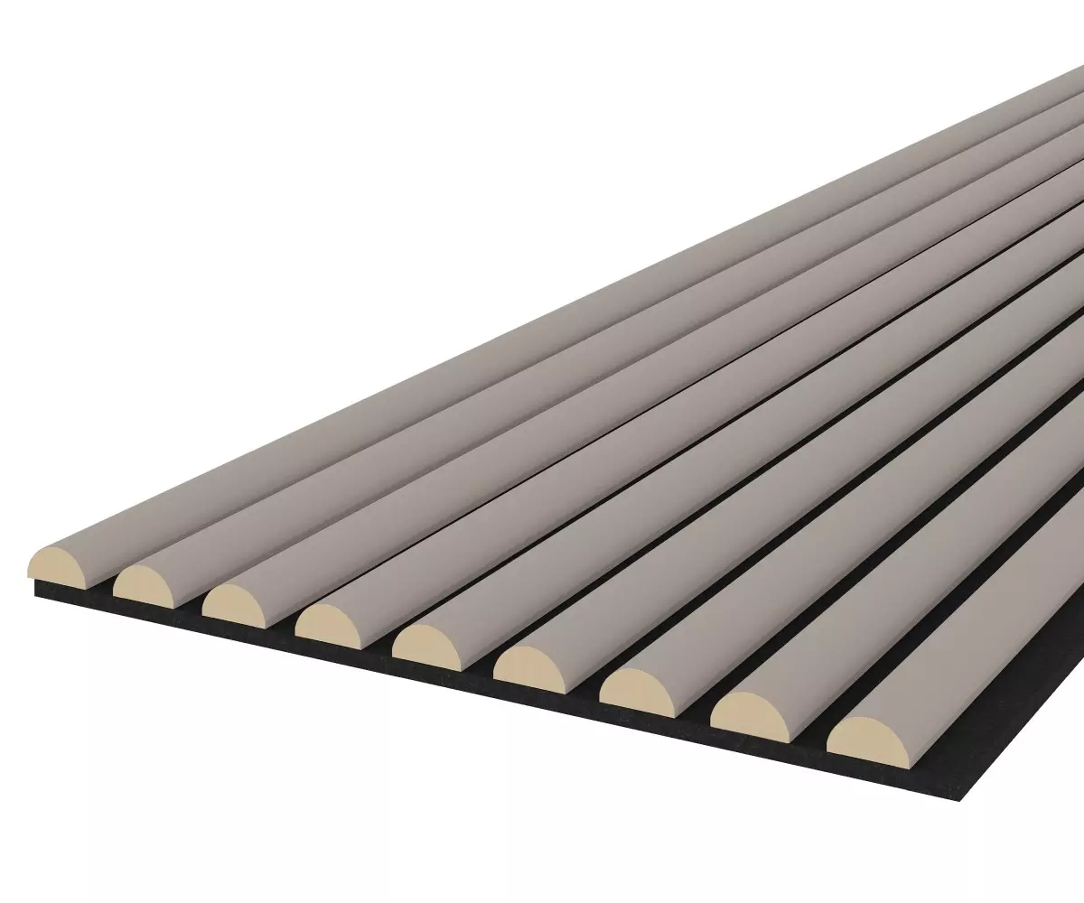 Akustikpaneel WAVE - Filzfarbe Schwarz 2600x400mm - verschiedene Farben