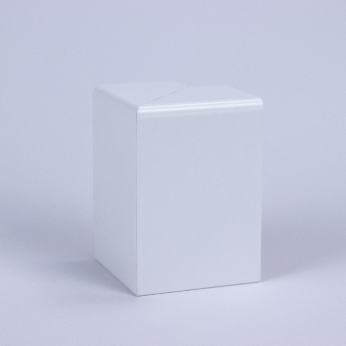 Angle extérieur  pour habillage tuyau de chauffage 120 mm blanc