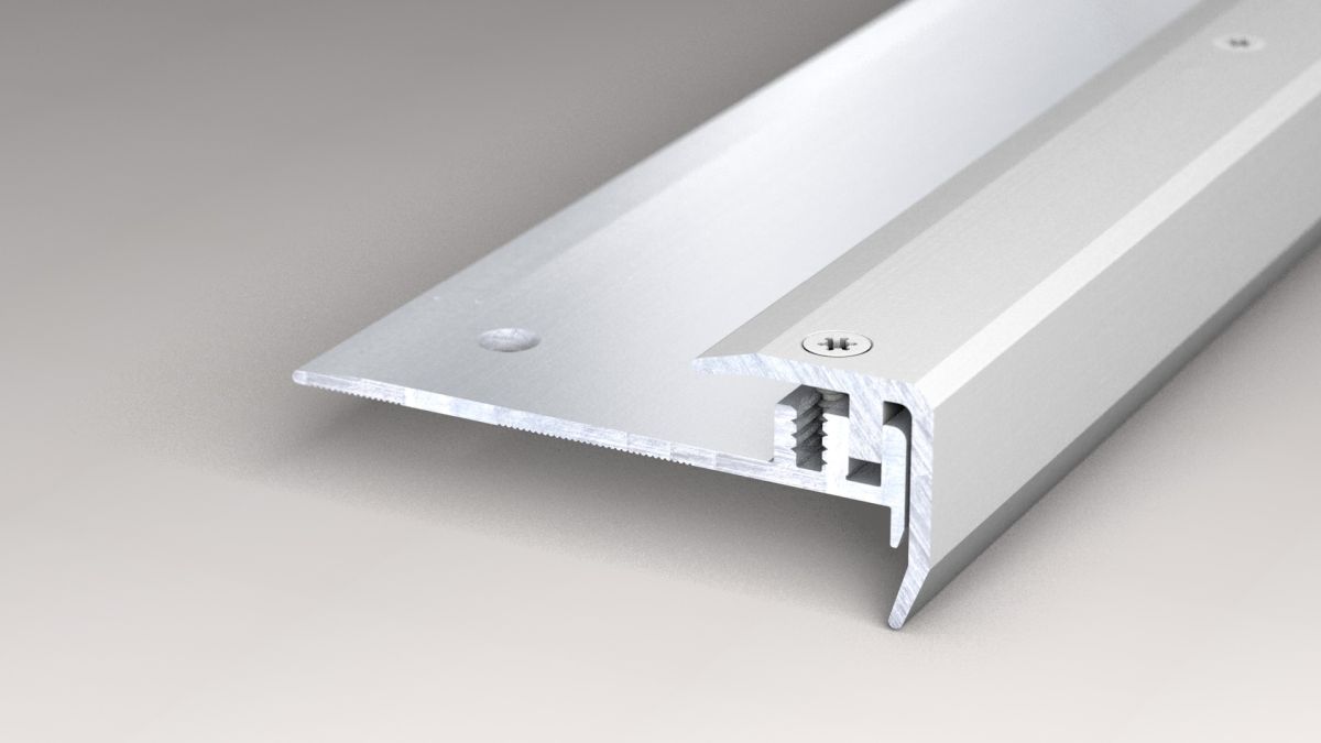 Prinz design step treppenkantensystem 18,5 x 18,5 mm - N° 331 - Argent - 250 cm