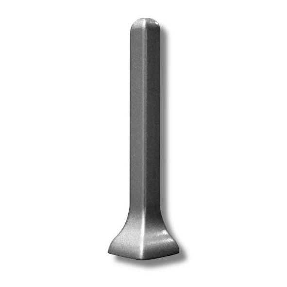 Angle extérieur pour plinthes en métal 70mm argent