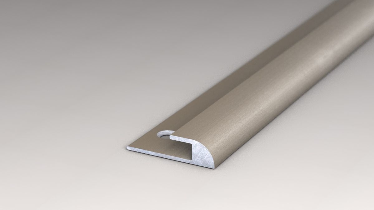 Prinz profilé de finition 20 x 5,3 mm - N° 210 - Acier inoxydable mat - 250 cm