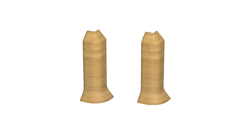 Prinz angles extérieurs - Plastique. pour hartschaum-plinthe 60 mm. - N° 811 - Chêne clair