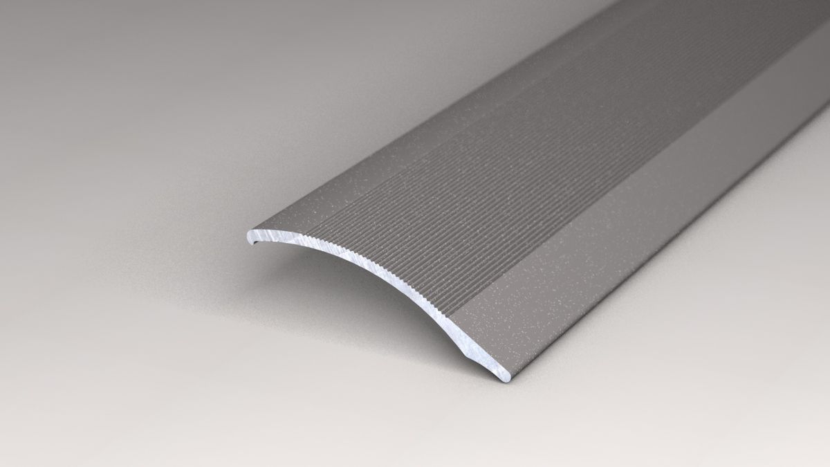 Profilé d'adaptation 38 mm autocollant gris métallique - 2,70 m