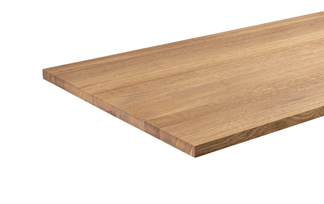 Motif - lattes continues en bois de chêne massif - finition huilée