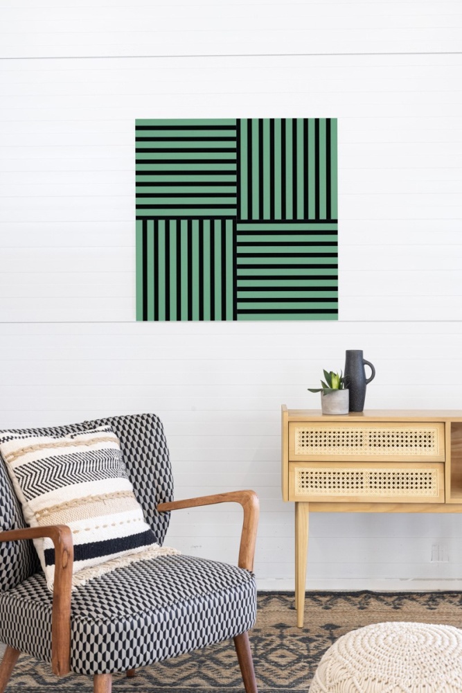 Acoustic+ Akustikpaneel Mint 400 x 400 mm - Akustikfilz Schwarz