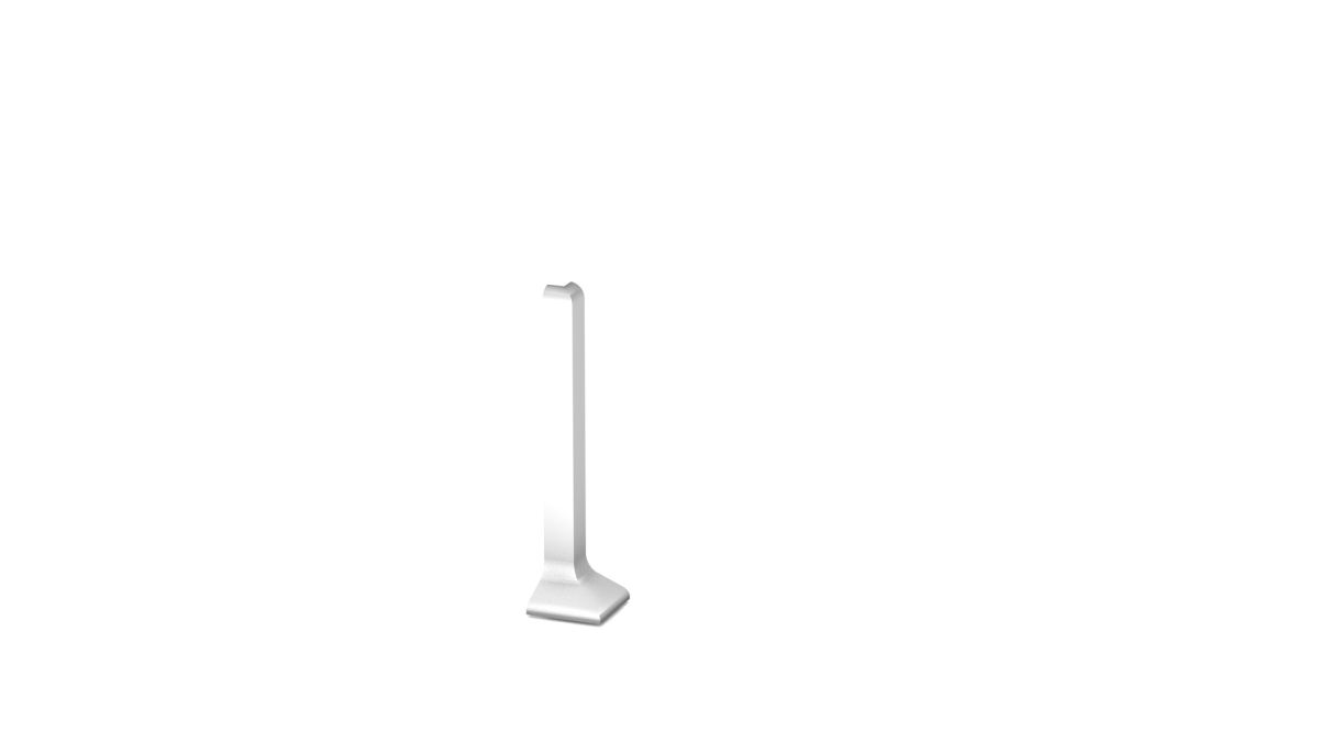 Prinz alu-angle extérieur pour plinthe n° 372 - Argent