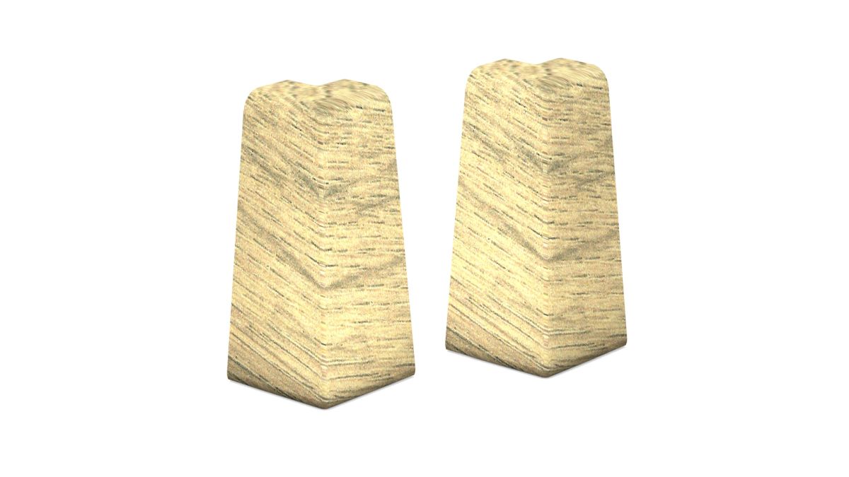 Prinz angles extérieurs pour MDF-sockeleiste 18 x 58 mm n° 809. - Elegance oak