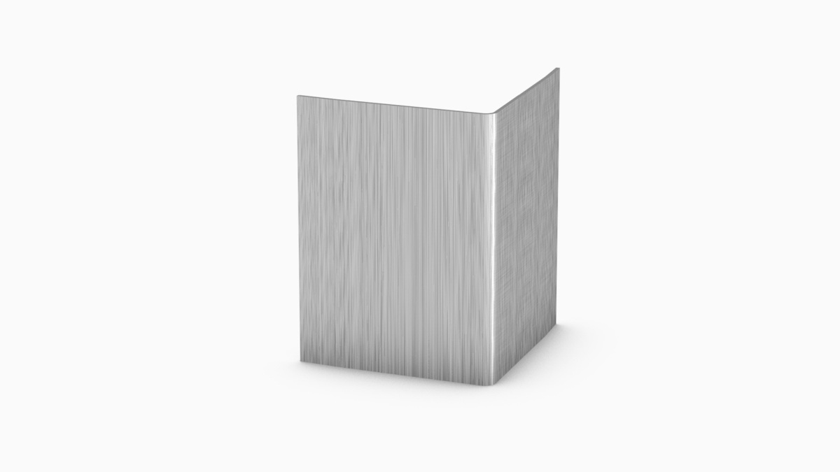 Cornière en acier inoxydable 50 x 50 x 2.500 mm