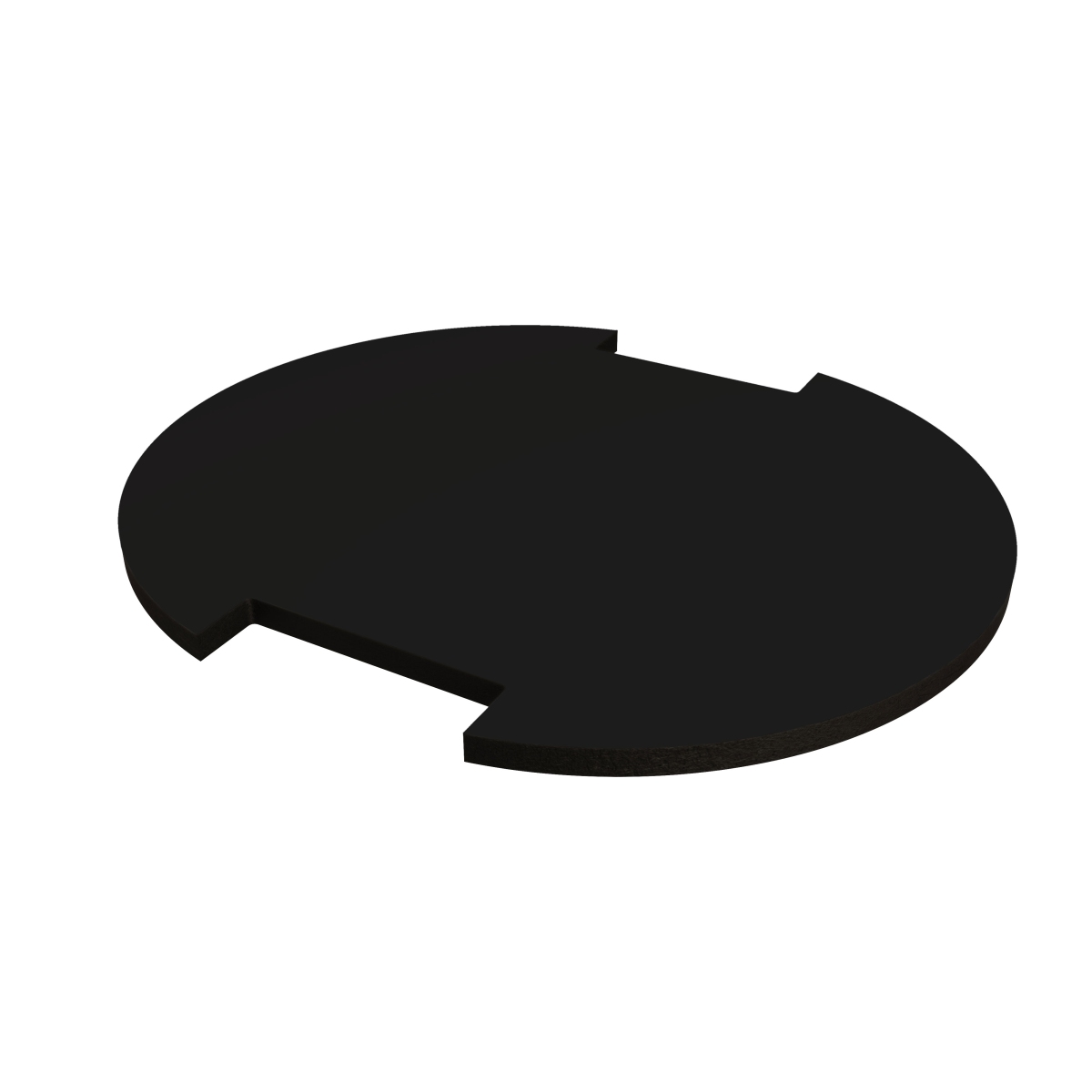 Rangement ovale pour séparateur de pièce design - Noir