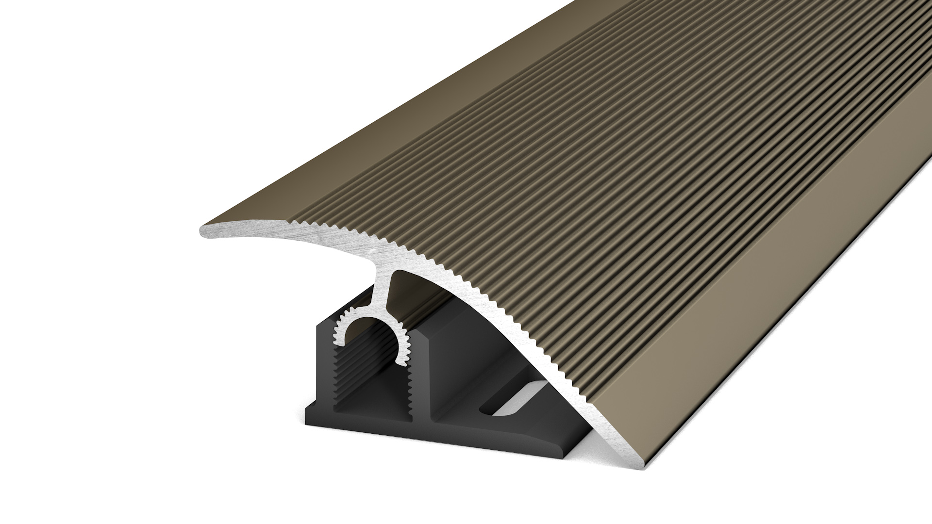 Profil d'adaptation P300 acier inoxydable mat 0,90 m