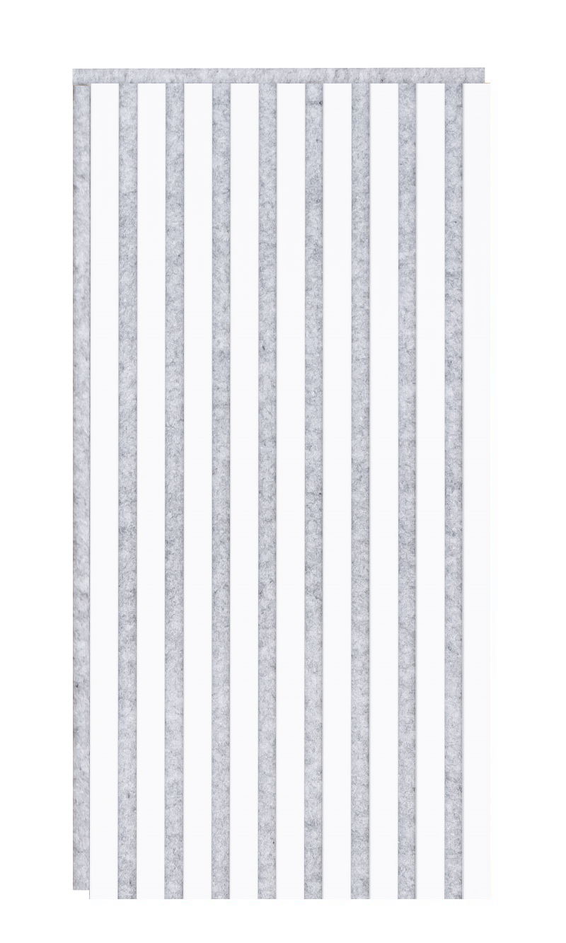 Panel acústico Acoustic+ Blanco 800 x 400 mm - Fieltro acústico gris
